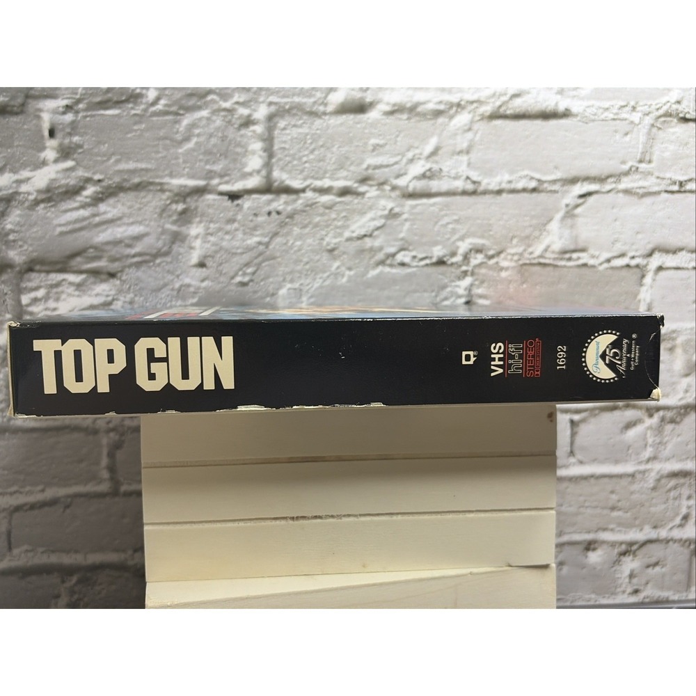 Top Gun VHS 1987 Paramount 75th‎ Anniversary Tom Cruise 1692 Action Movie - Picture 4 of 13